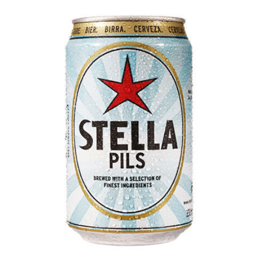 Picture of STELLA PILS BEER CAN 330 ML