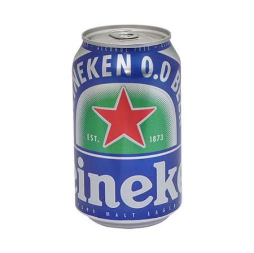 Picture of HEINEKEN NON ALCOHOLIC BEER CAN 330ML X6