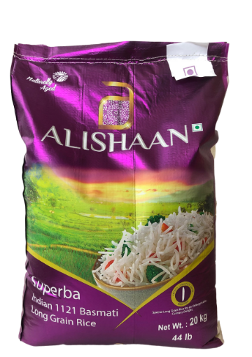 Picture of ALISHAAN SUPERBA BASMATI RICE 1121 20KG