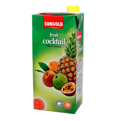 Picture of SUNGOLD FRUIT DRINK BRIK FRUIT COCKTAIL 1LT