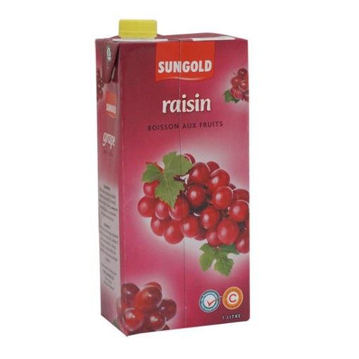 Picture of SUNGOLD FRUIT DRINK BRIK RED GRAPE 1LT