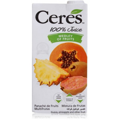 Picture of CERES 100% JUICE MEDLEY OF FRUITS 1LT