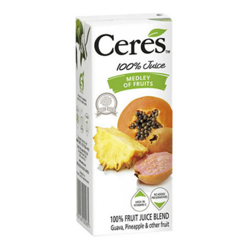 Picture of CERES 100% JUICE MEDLEY OF FRUITS 200ML