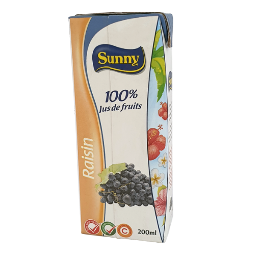 Picture of SUNNY 100% FRUIT JUICE BRIK GRAPE 200ML