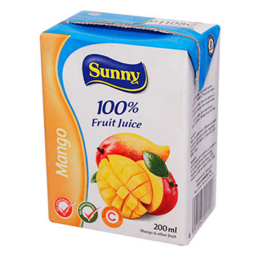 Picture of SUNNY 100% FRUIT JUICE BRIK MANGO 200ML