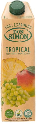 Picture of DON SIMON 100% PRESSED TROPICAL JUICE 1LT