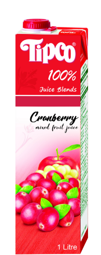 Picture of TIPCO JUICE 100% WELLNESS CRANBERRY AND MIXED FRUIT 1LT