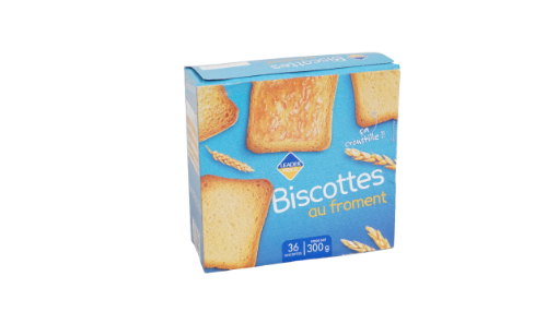 Picture of LP BISCOTTES FROMENT 36 TRANCHES 300G