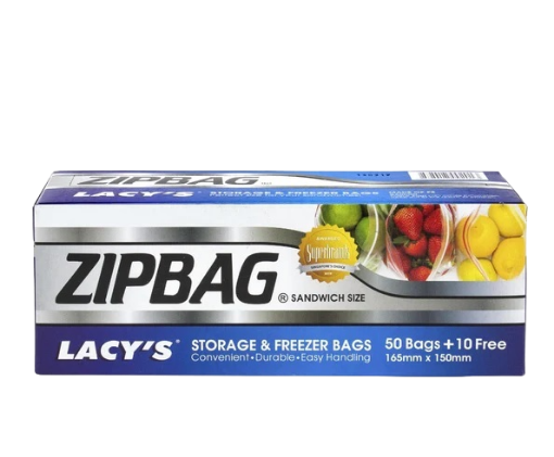 Picture of LACYS SANDWICH ZIP BAGS 50S