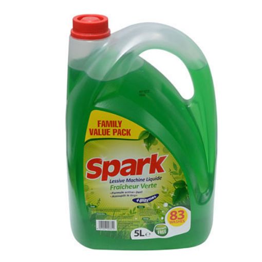 Picture of SPARK LESSIVE MACHINE LIQUIDE FRAICHEUR VERTE 5L