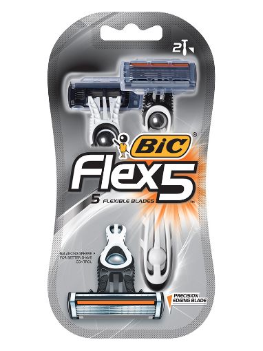 Picture of BIC FLEX 5 RASOIRS JETABLE HOMME X2 BLISTER