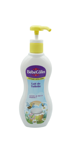 Picture of BEBECALIN LAIT DE TOILETTE AUX EXTRAITS DE MIEL AVEC POMPE 400ML