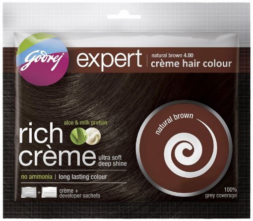 Picture of GODREJ HAIR CREAM COLOUR NATURAL BROWN 20G