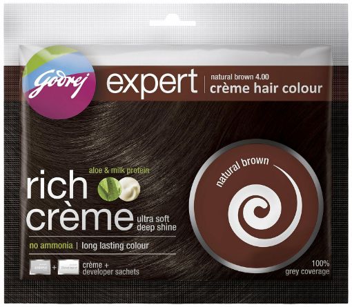 Picture of GODREJ HAIR CREAM COLOUR 20G NATURAL BROWN