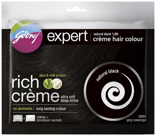 Picture of GODREJ HAIR CREAM COLOUR NATURAL BLACK 20G