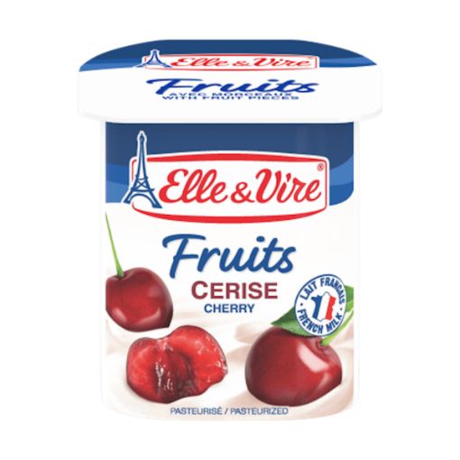 Picture of ELLE & VIRE DESSERT LACTEE CERISE 125G