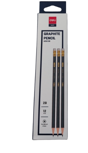 Picture of DELI PENCIL GRAPHITE 2B 20200