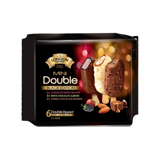 Picture of LONDON DAIRY MULTIPACK B.EDITION CHOCO BERRY WHITE CHOC ALM CHOCO BROWNIE 6X60ML