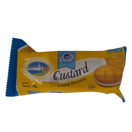 Picture of LKS CREAM BISCUIT CUSTARD 45G