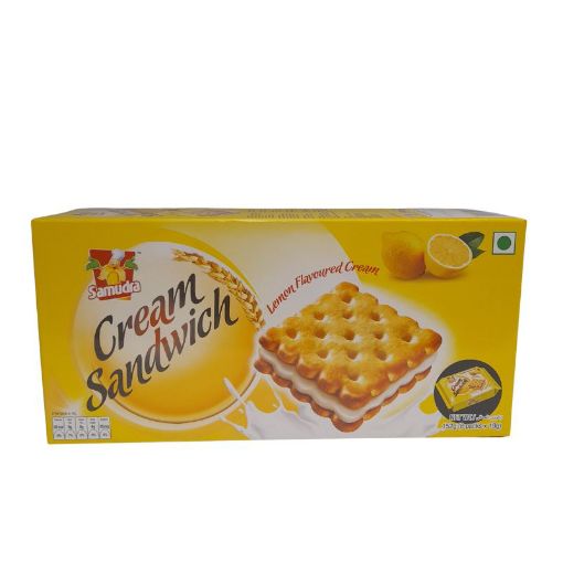 Picture of SAMUDRA LEX CREAM SANDWICH LEMON FLAVOURED 152G