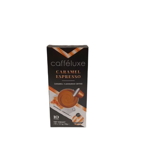 Picture of CAFFELUXE CAFFE CARAMEL CAPSULES X10 50G