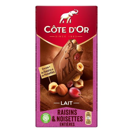 Picture of COTE DOR LAIT RAISIN NOISETTES 180G