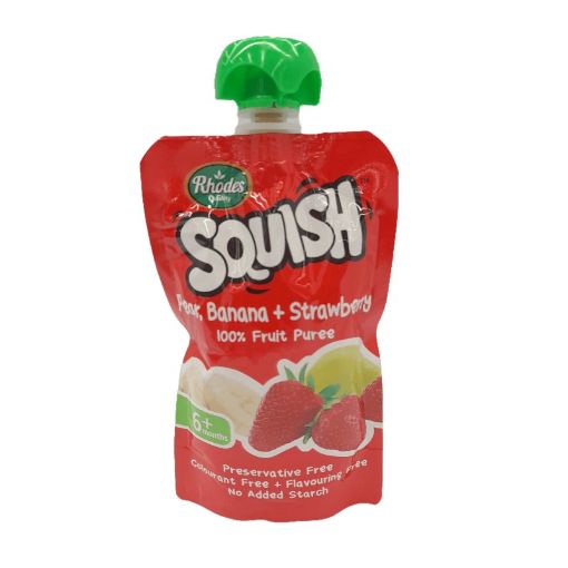 Picture of RHODES SQUISH BANANA STRAWBERRY PUREE 110ML