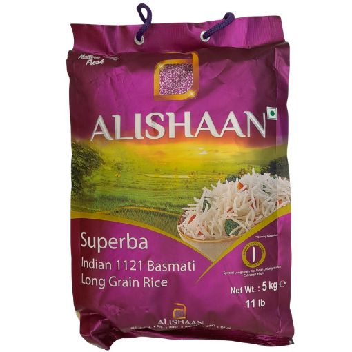 Picture of ALISHAAN SUPERBA BASMATI RICE 1121 5KG