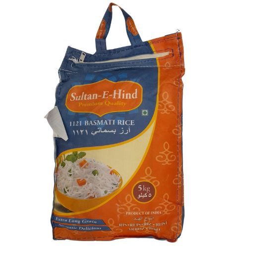 Picture of SULTAN E HIND 1121 BASMATI RICE 5KG