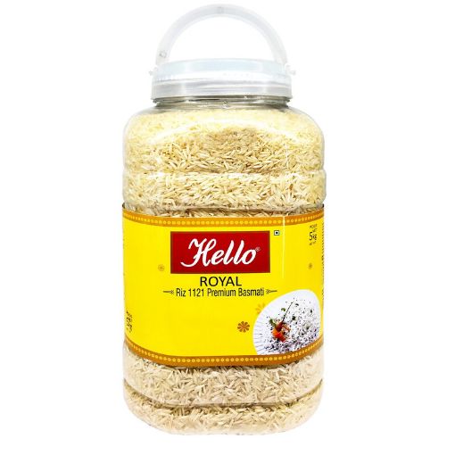 Picture of HELLO ROYAL JAR BASMATI RICE 5KG