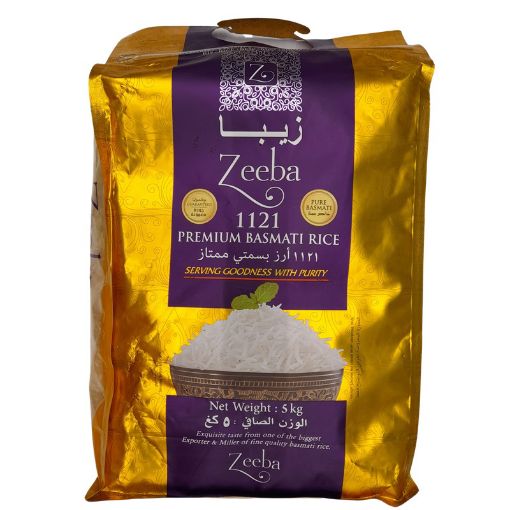 Picture of ZEEBA 1121 PREMIUM BASMATI RICE 5KG