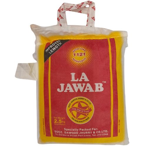 Picture of LA JAWAB BASMATI RICE 2 5KG