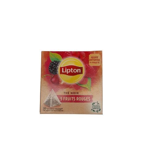 Picture of LIPTON THE NOIR 5 FRUIT ROUGES 34G