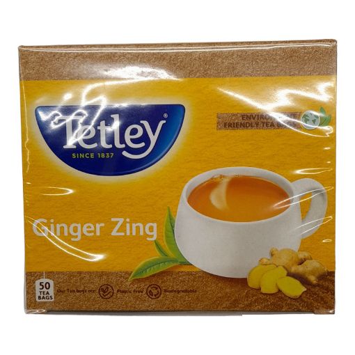 Picture of TETLEY BAG BLACK TEA GINGER ZING X 50