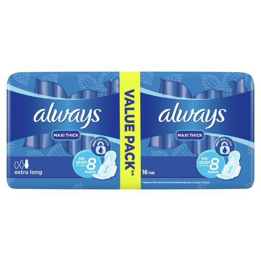 Picture of ALWAYS PADS MAXI FRESH LONG X16