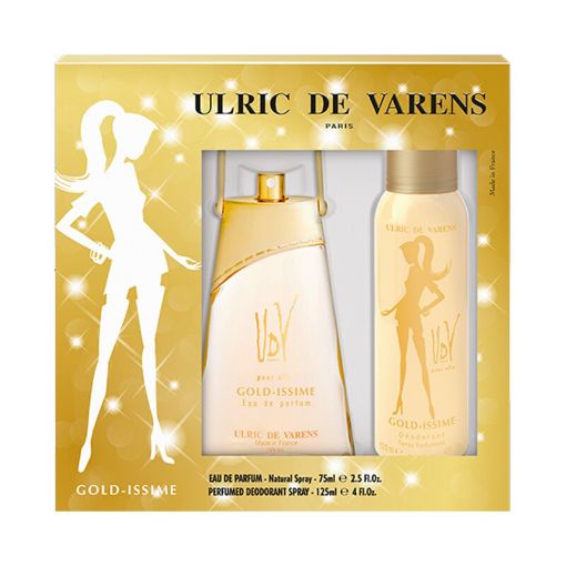 Picture of ULRIC DE VARENS POUR ELLE GOLDISSIME COFFRET EDP 75ML  DEODORANT 125ML