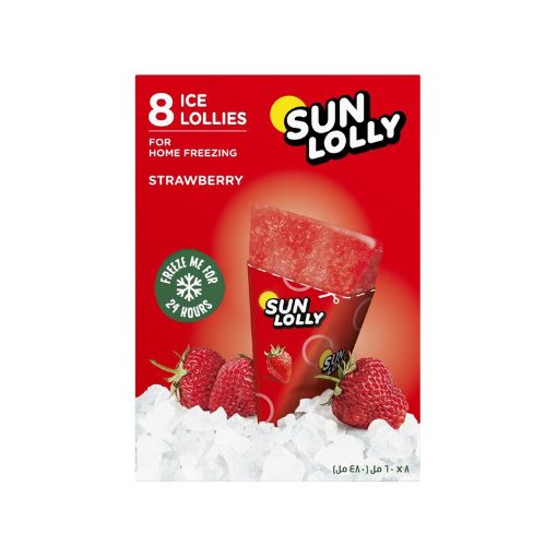 Picture of SUN LOLLIES STRAWBERRY 8X60ML