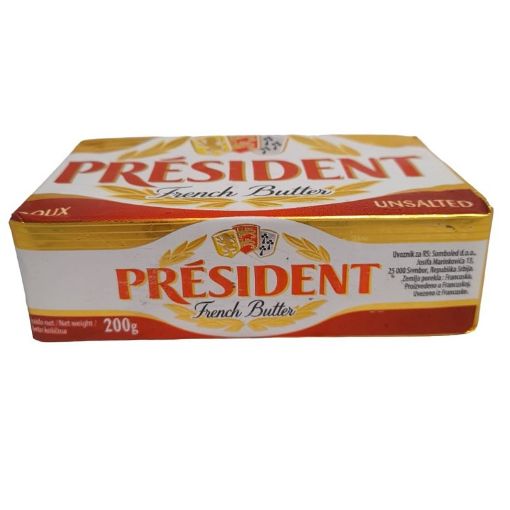 Picture of PRESIDENT BEURRE PLAQUETTE DOUX 200G