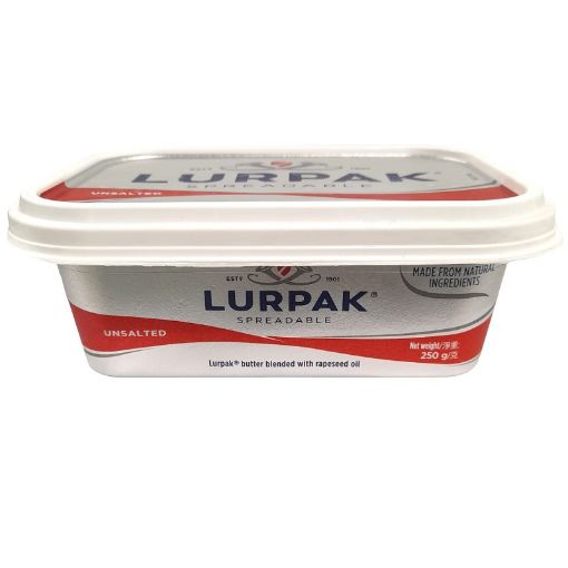 Picture of LURPAK SPREADABLE UNSALTED BUTTER 250G