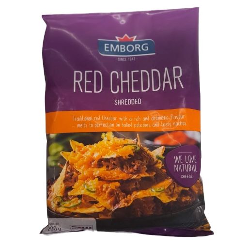 Picture of EMBORG SHREDDED CHEESE CHEDDAR 200G