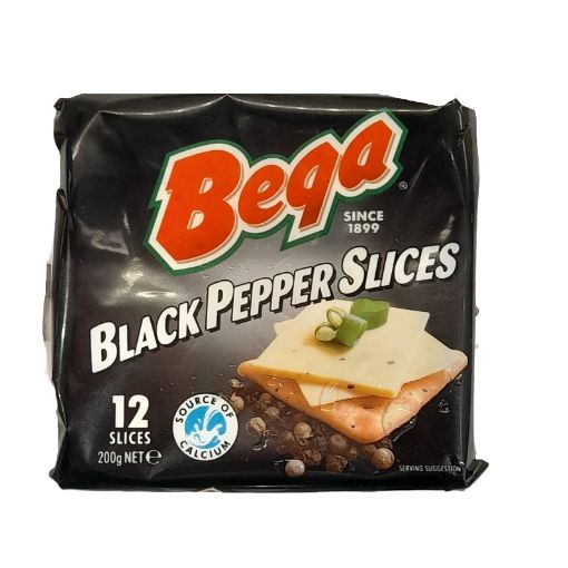 Picture of BEGA SLICE CHEESE BLACK PEPPER 200G