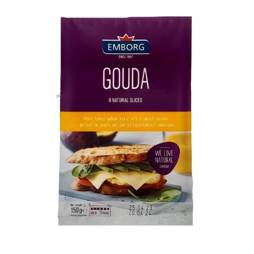 Picture of EMBORG GOUDA SLICED 150G