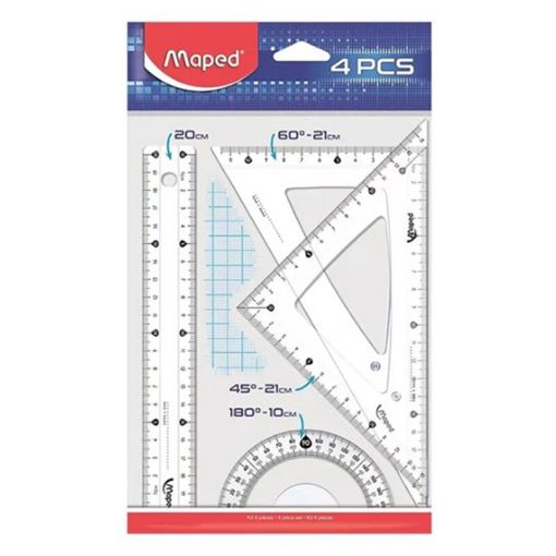 Picture of MAPED DRAFTING SET CLASSIC 4P 20CM BAG 242820