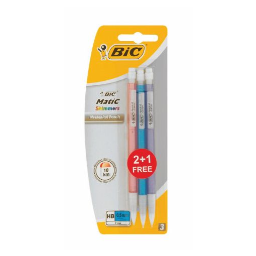 Picture of BIC MATIC SHIMMER 0 5MM HB 2    1 FREE BLISTER