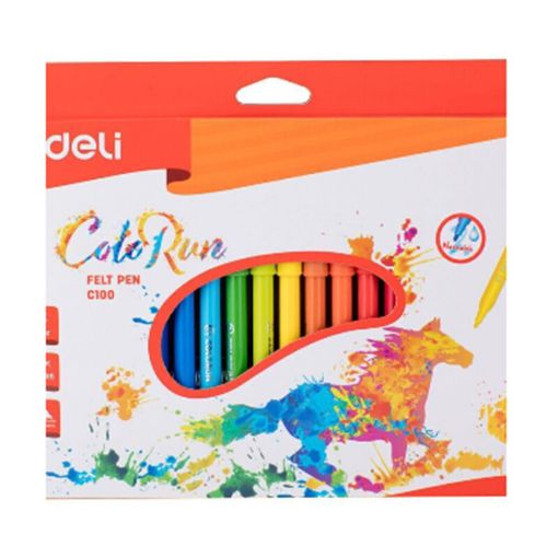 Picture of DELI FELT PEN 18 COLOR 37170