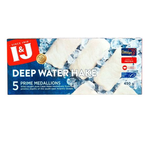 Picture of I&J DEEP WATER HAKE MEDAILLIONS 450G