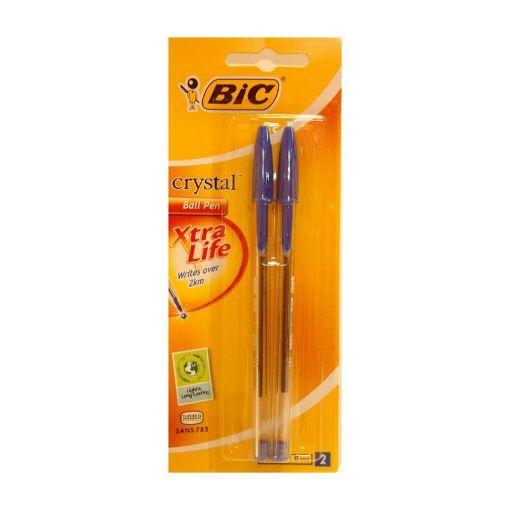 Picture of BIC CRYSTAL MEDIUM BLUE X2