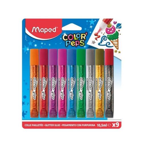 Picture of MAPED GLITTER GLUE SET OF 9