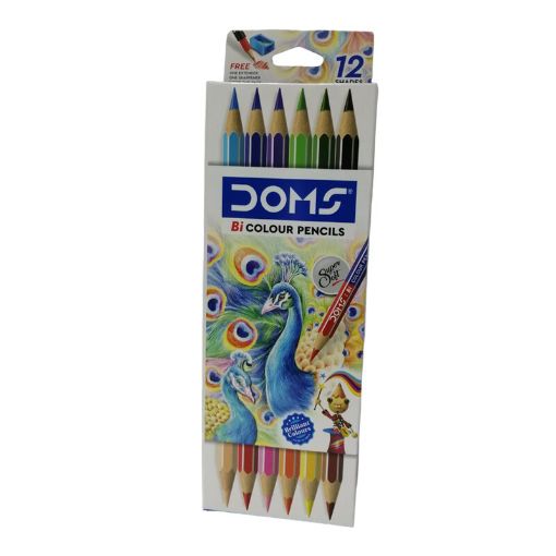 Picture of DOMS BI COLOUR PENCILS SHP X 12 7172