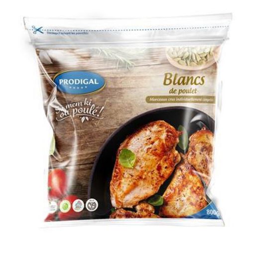 Picture of PRODIGAL IQF BLANCS DE POULET 800G
